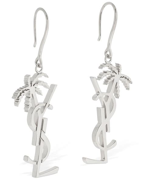 ysl palm tree earrings|sterling silver palm tree earrings.